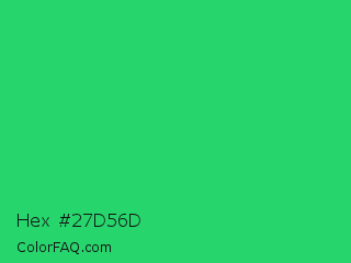 Hex #27d56d Color Image