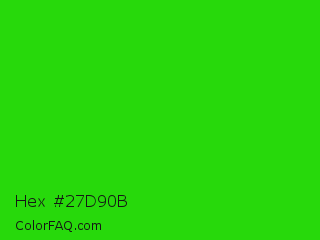 Hex #27d90b Color Image