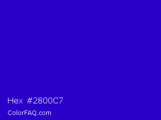 Hex #2800c7 Color Image