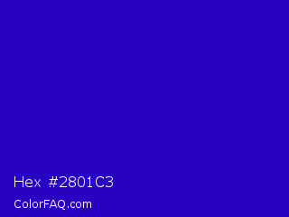 Hex #2801c3 Color Image