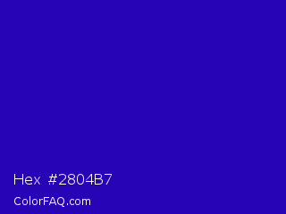 Hex #2804b7 Color Image