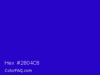 Hex #2804c8 Color Image