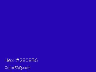 Hex #2808b6 Color Image