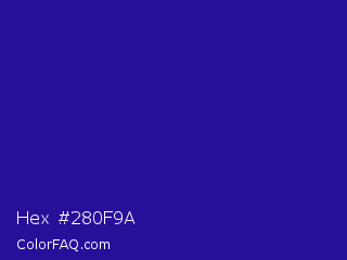 Hex #280f9a Color Image