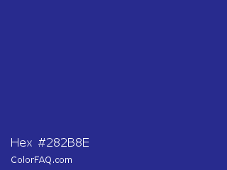 Hex #282b8e Color Image