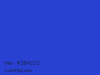 Hex #2841d2 Color Image