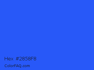 Hex #2858f8 Color Image