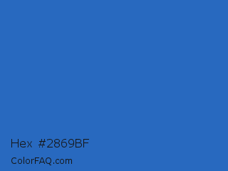 Hex #2869bf Color Image