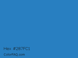 Hex #287fc1 Color Image