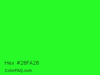 Hex #28fa28 Color Image