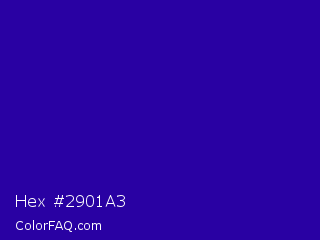 Hex #2901a3 Color Image