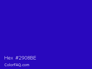 Hex #2908be Color Image