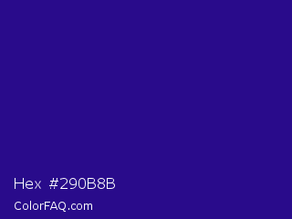 Hex #290b8b Color Image