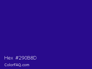 Hex #290b8d Color Image