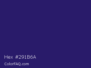 Hex #291b6a Color Image