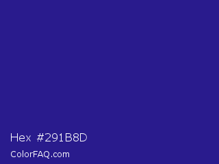 Hex #291b8d Color Image