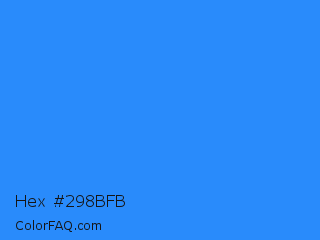 Hex #298bfb Color Image