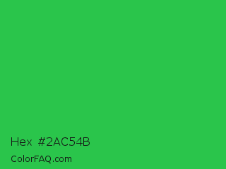 Hex #2ac54b Color Image