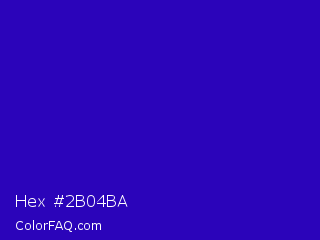Hex #2b04ba Color Image