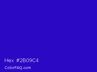 Hex #2b09c4 Color Image