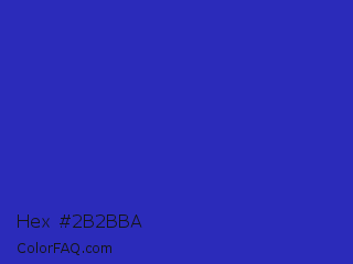 Hex #2b2bba Color Image