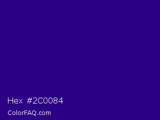 Hex #2c0084 Color Image