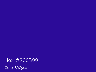 Hex #2c0b99 Color Image