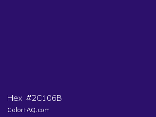 Hex #2c106b Color Image
