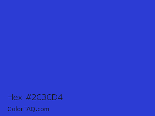 Hex #2c3cd4 Color Image
