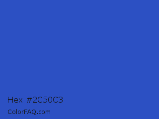 Hex #2c50c3 Color Image