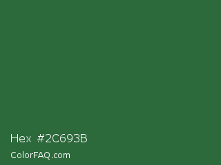 Hex #2c693b Color Image