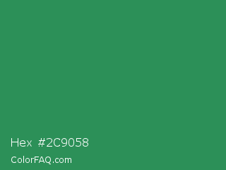 Hex #2c9058 Color Image