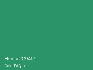 Hex #2c9469 Color Image