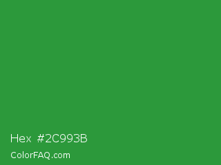 Hex #2c993b Color Image