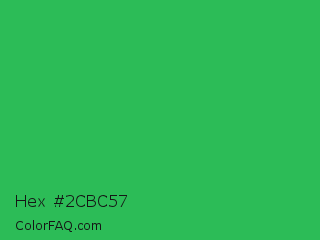 Hex #2cbc57 Color Image