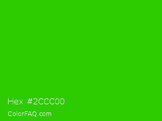 Hex #2ccc00 Color Image