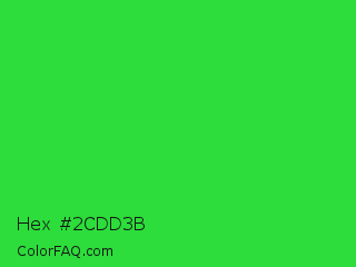 Hex #2cdd3b Color Image