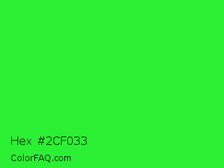 Hex #2cf033 Color Image