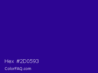 Hex #2d0593 Color Image