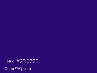 Hex #2d0772 Color Image