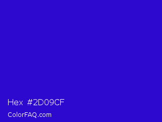 Hex #2d09cf Color Image
