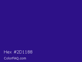 Hex #2d1188 Color Image