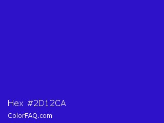 Hex #2d12ca Color Image