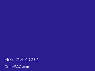 Hex #2d1c92 Color Image