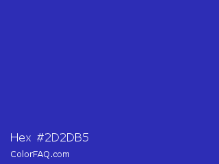 Hex #2d2db5 Color Image
