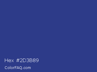 Hex #2d3b89 Color Image