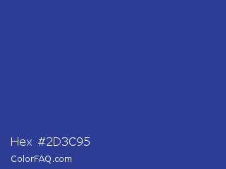 Hex #2d3c95 Color Image