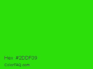 Hex #2ddf09 Color Image