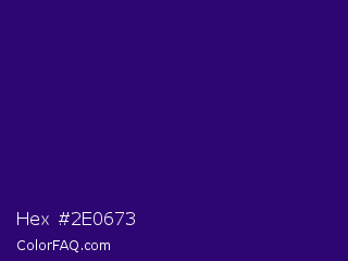 Hex #2e0673 Color Image
