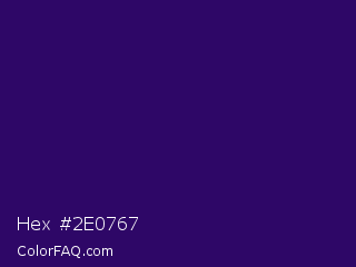 Hex #2e0767 Color Image